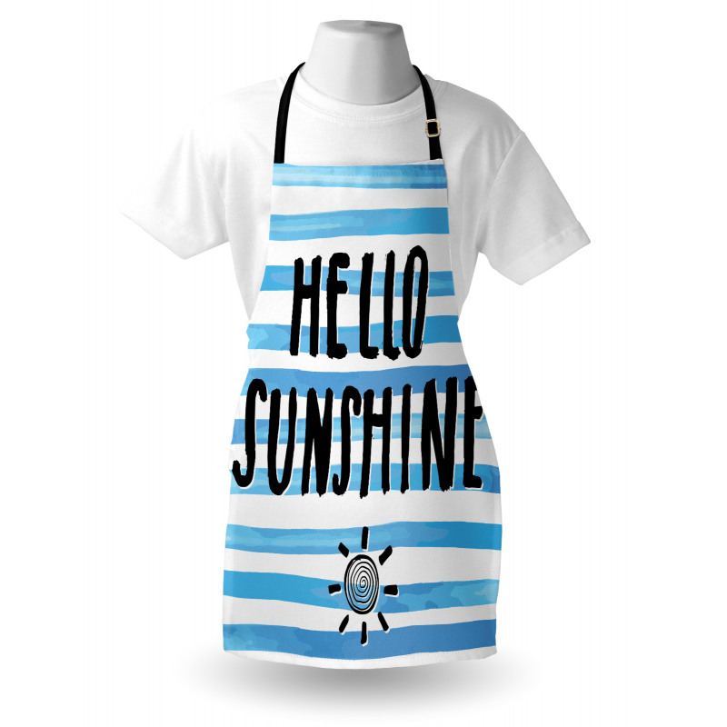 Typographic Stripes Apron