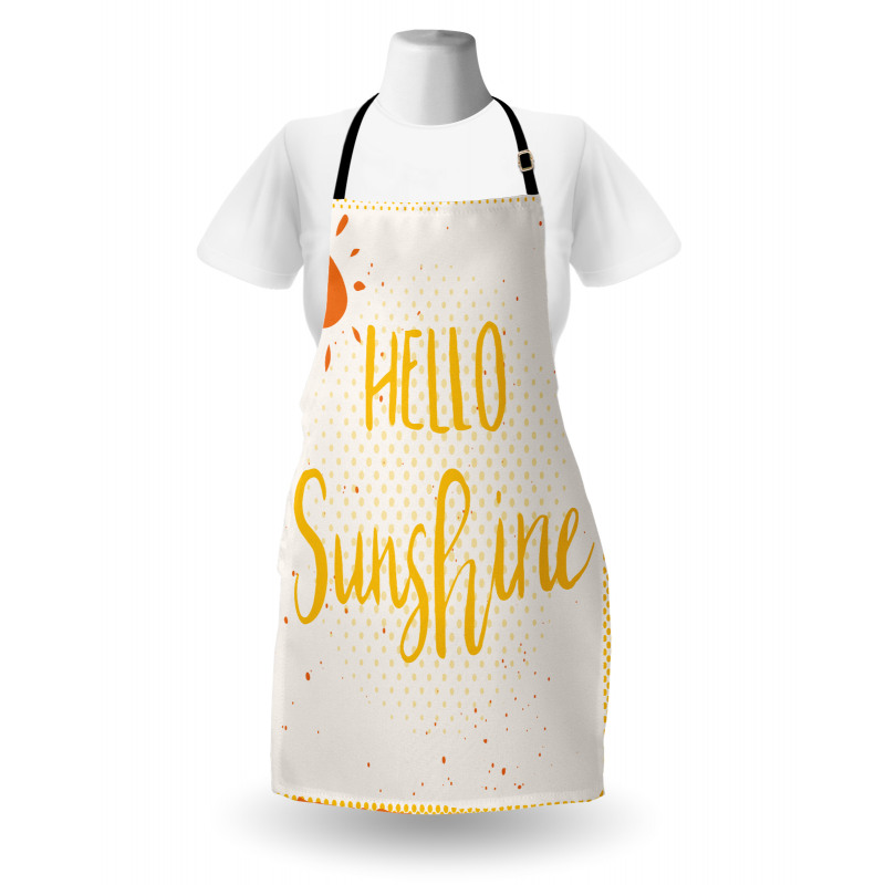 Halftone Dots Words Apron