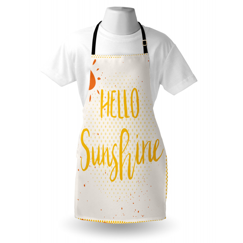 Halftone Dots Words Apron