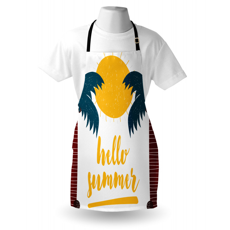 Calligraphy Hello Summer Apron