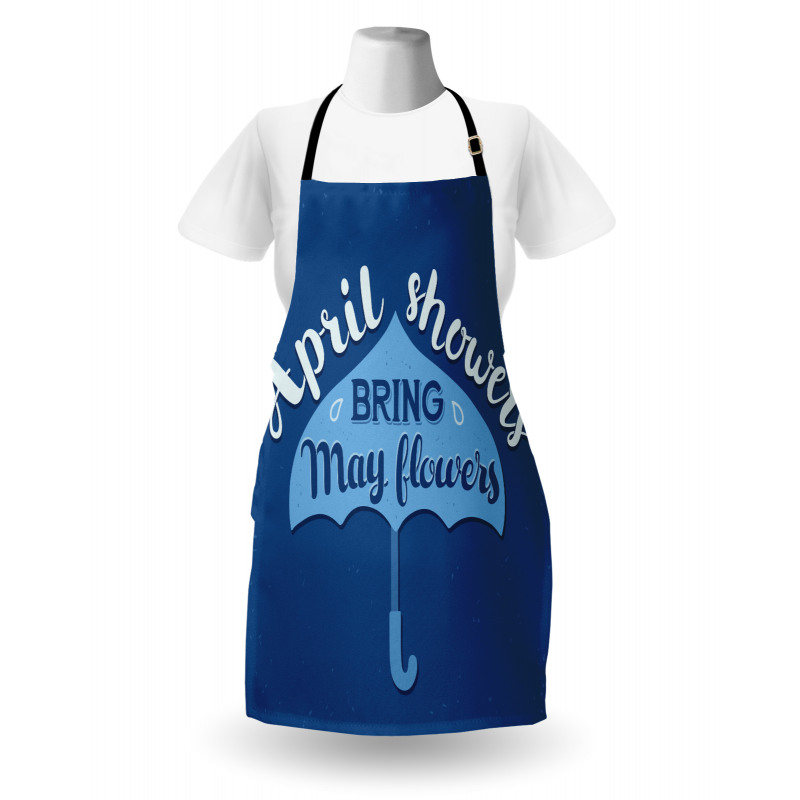 Umbrella Words April and May Apron