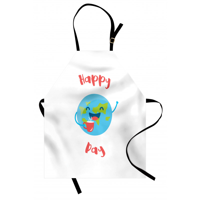 Earth with a Coffee Cup Apron