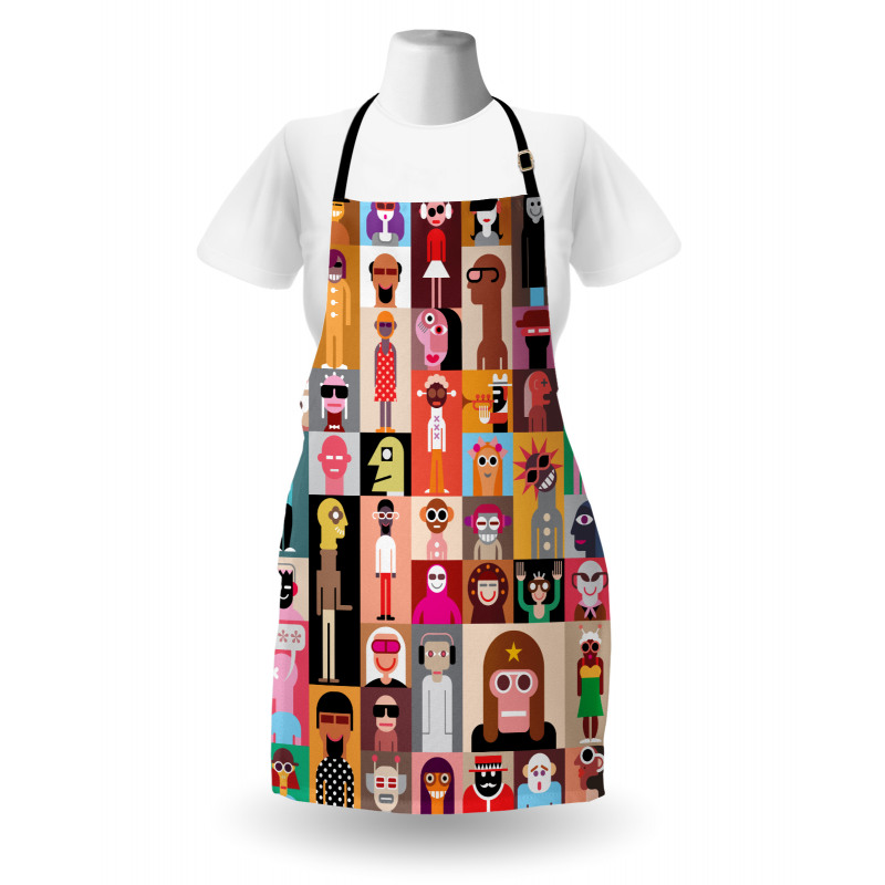 Large Group of People Art Apron