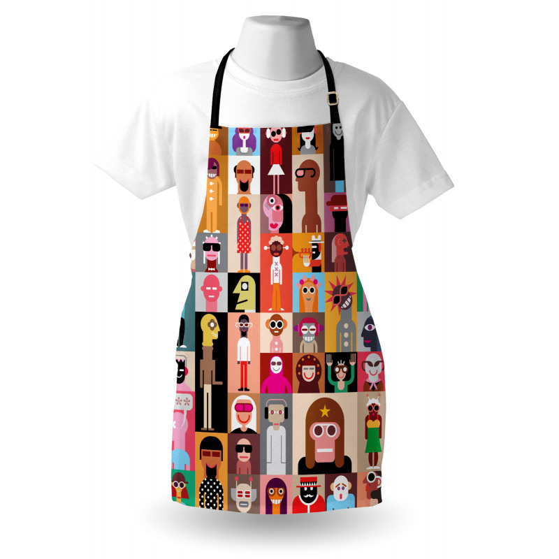 Large Group of People Art Apron