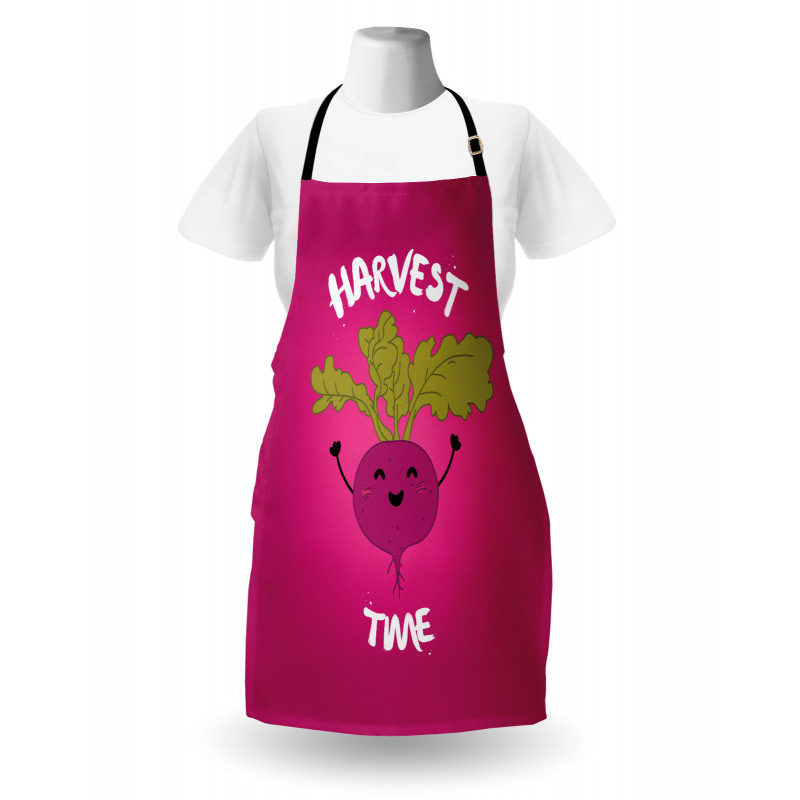 Happy Beet Character Words Apron