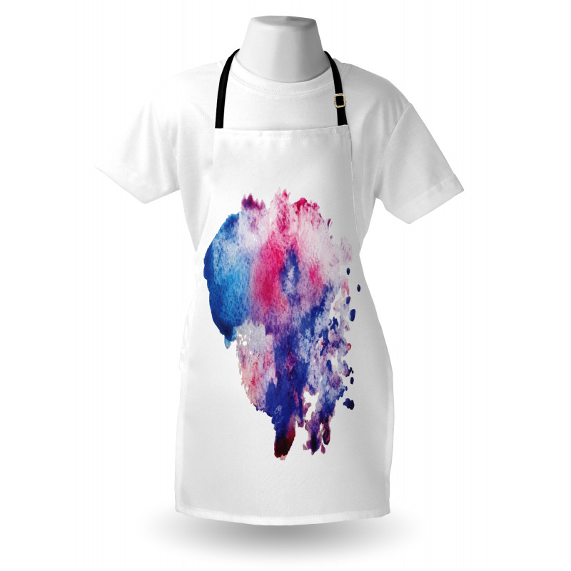 Watercolor Splash Abstract Apron