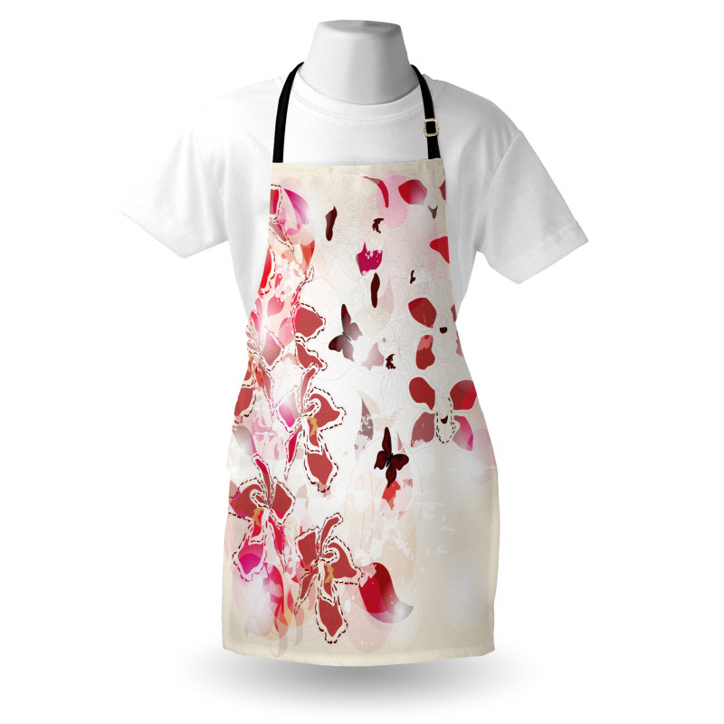 Orchids Butterflies Tropic Apron