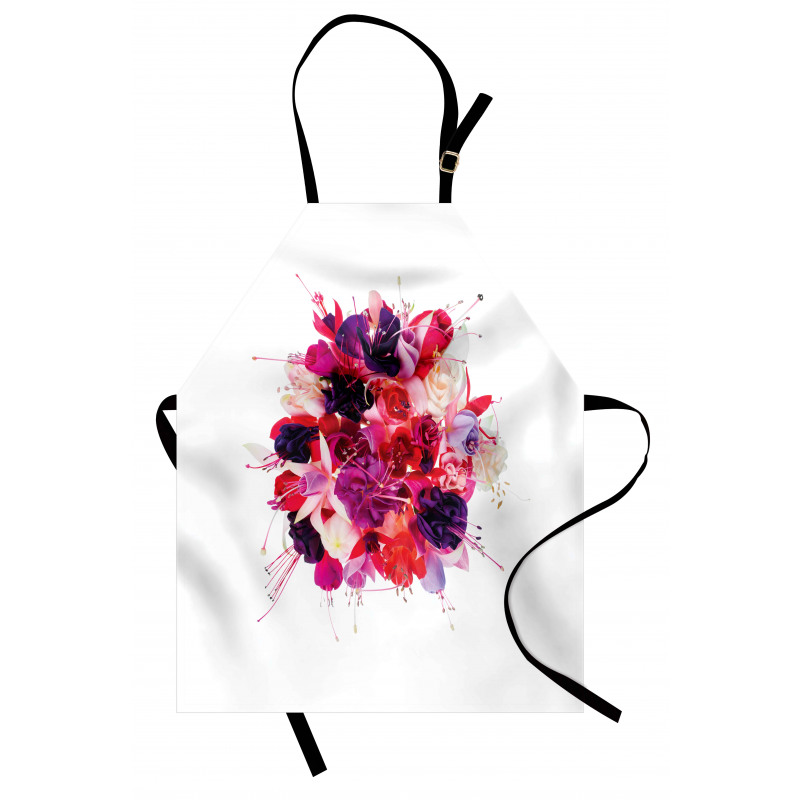 Bouquet of Exotic Flowers Apron