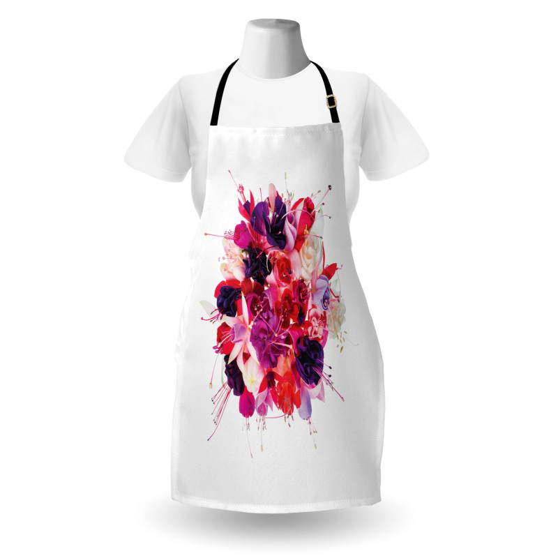 Bouquet of Exotic Flowers Apron