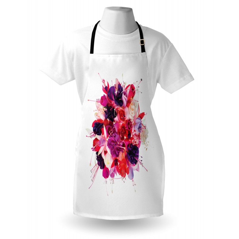 Bouquet of Exotic Flowers Apron