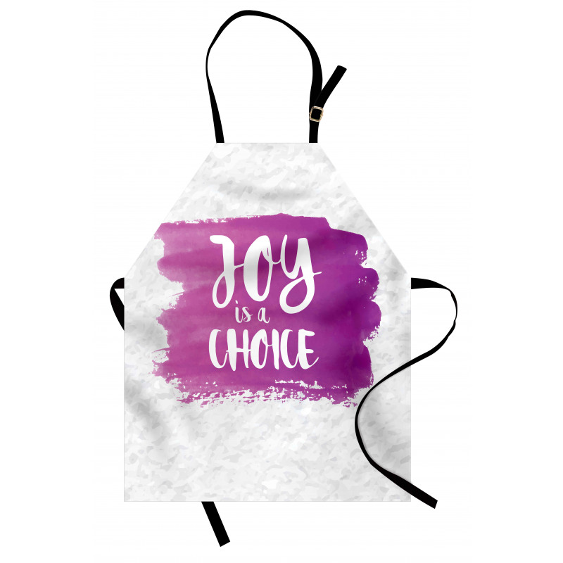 Joy is a Choice Words Art Apron