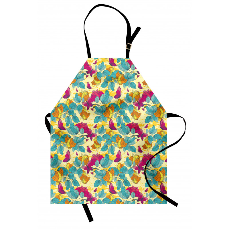 Abstract Leaf Butterfly Apron