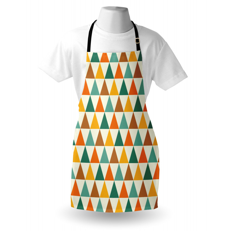 Repeating Retro Triangles Apron