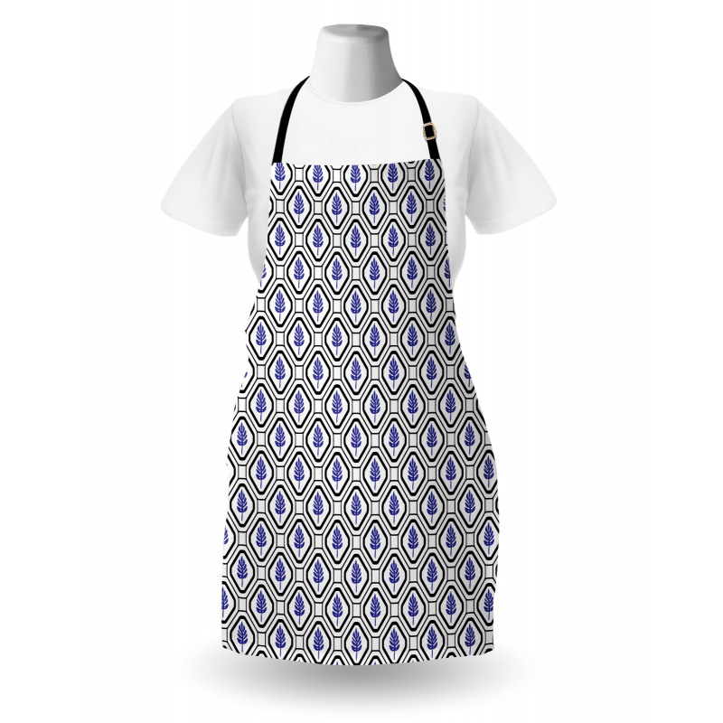 Rhombus Leaves Folkloric Apron