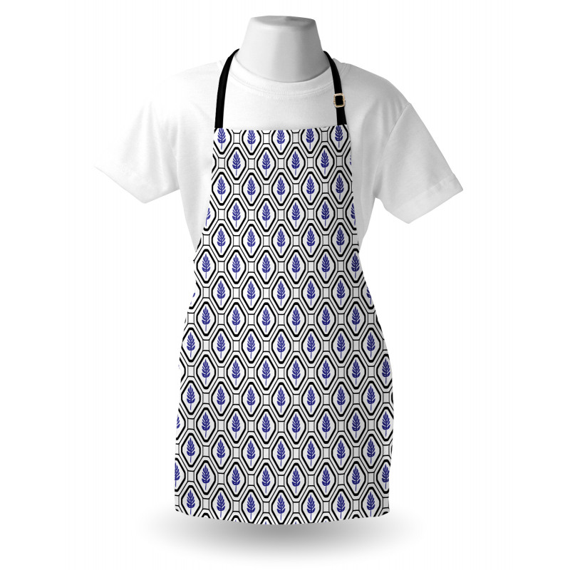 Rhombus Leaves Folkloric Apron