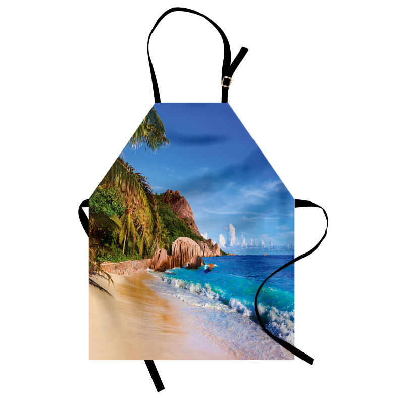 Summer Ocean and Palm Trees Apron