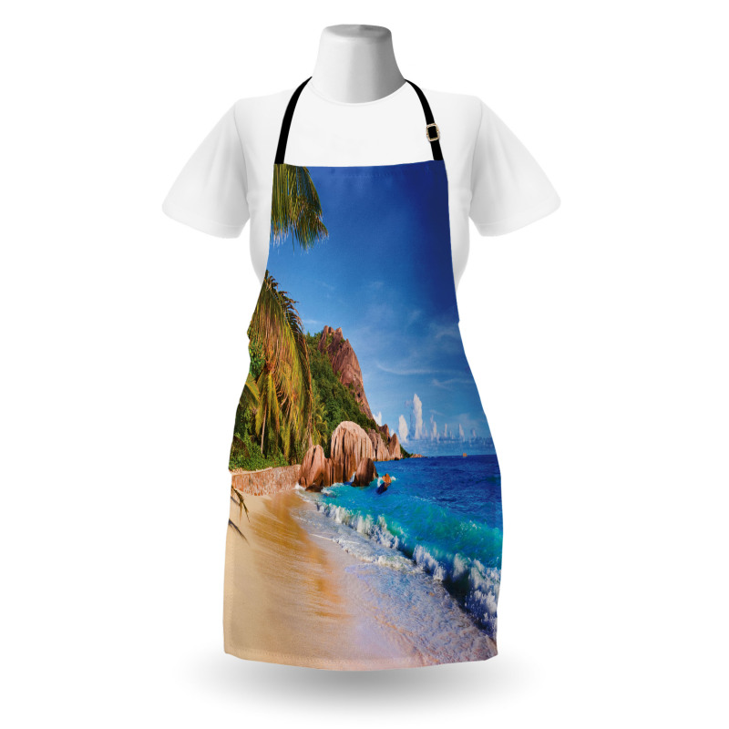 Summer Ocean and Palm Trees Apron