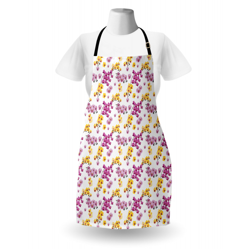 Flourishing Orchid Branches Apron