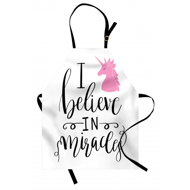 I Beleive in Miracles Text Apron