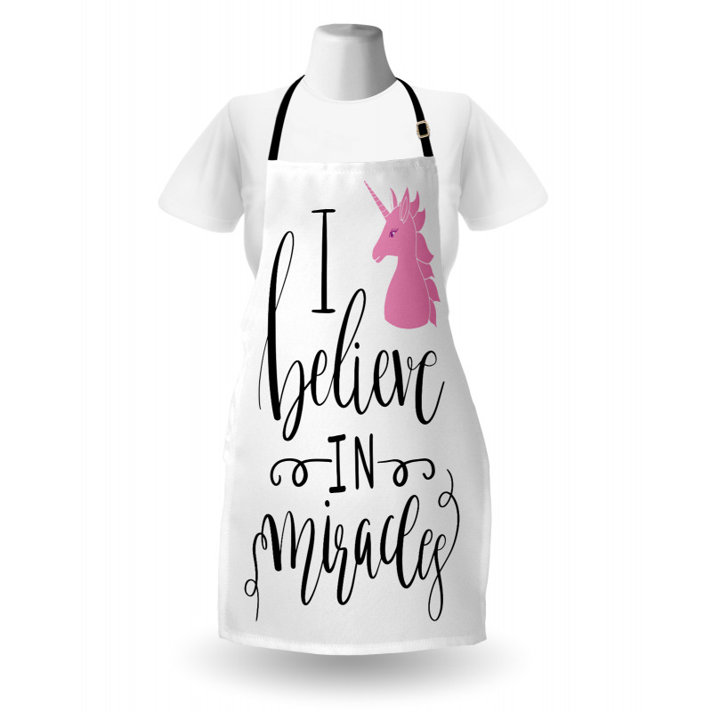 I Beleive in Miracles Text Apron