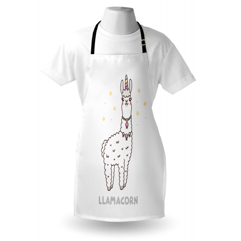 Cartoon Style Typography Apron