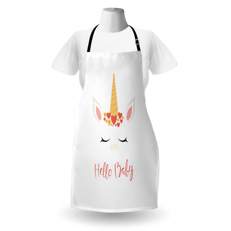 Nursery Lettering Horns Apron