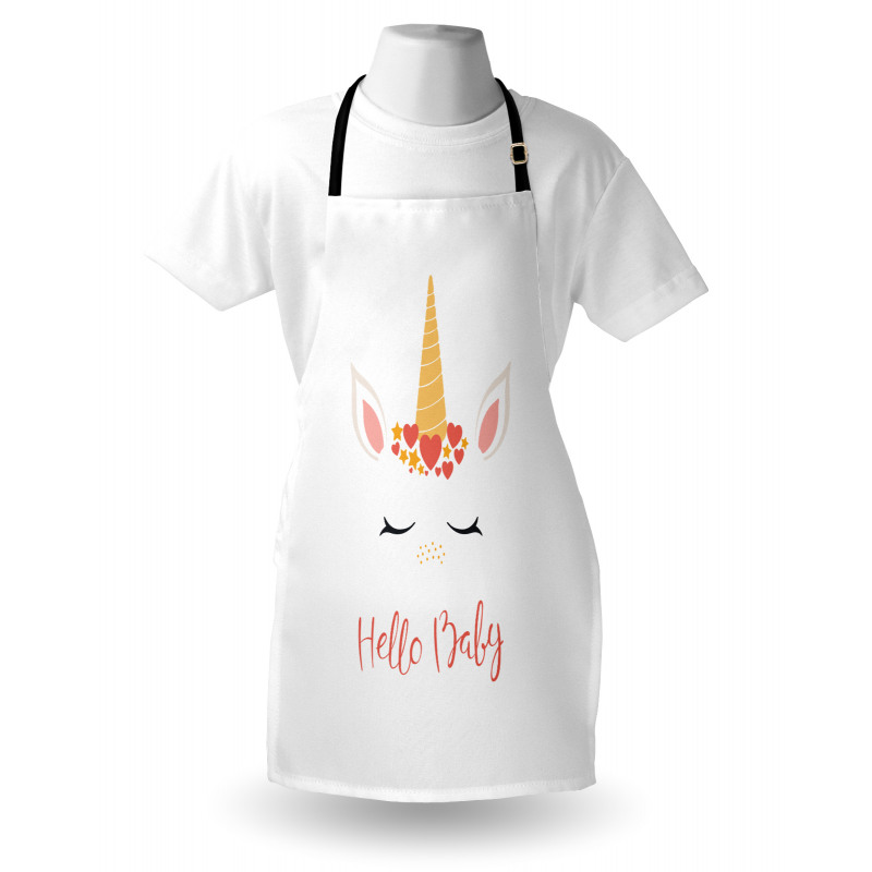 Nursery Lettering Horns Apron