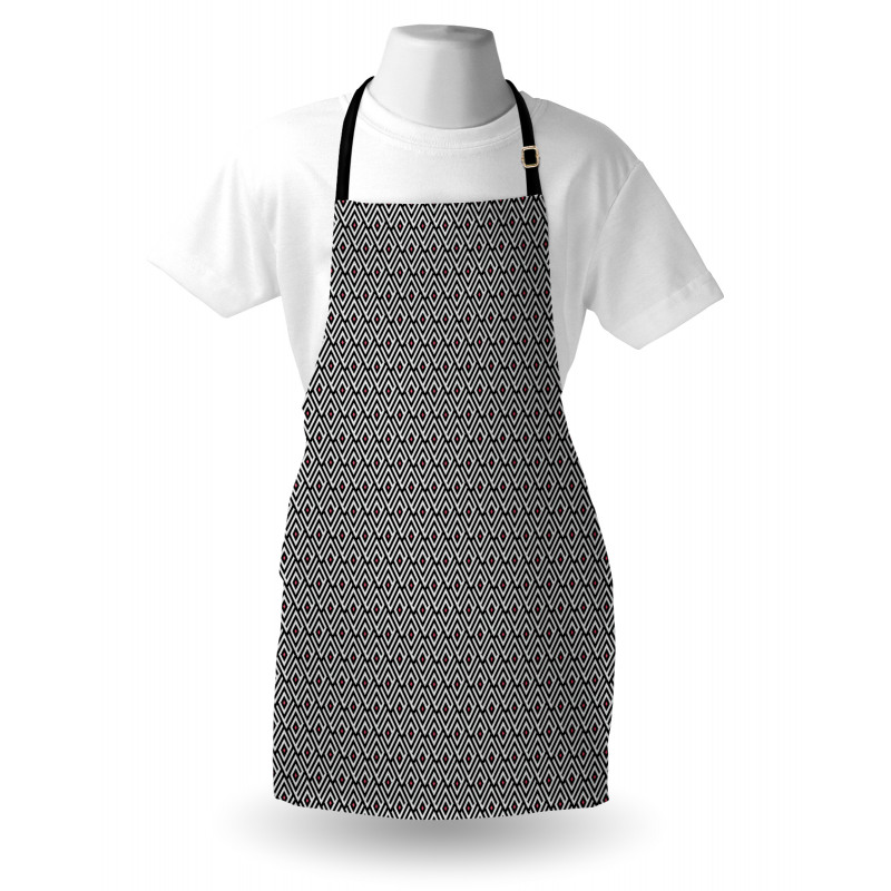 Minimalist Maze with Zigzags Apron