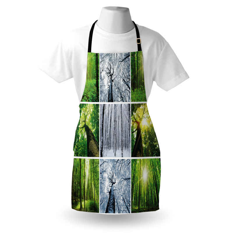 Woodland Winter and Spring Apron