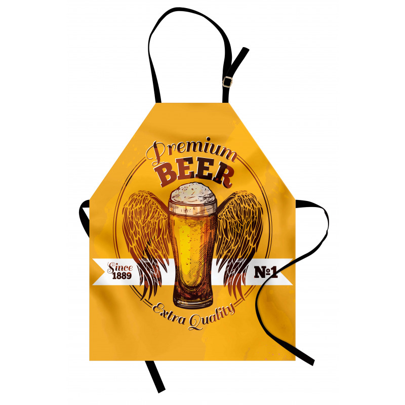 Premium Beer Grunge Graphic Apron