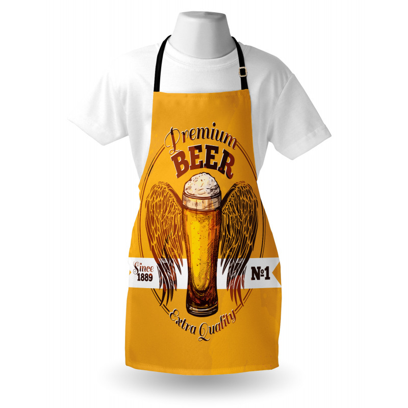 Premium Beer Grunge Graphic Apron