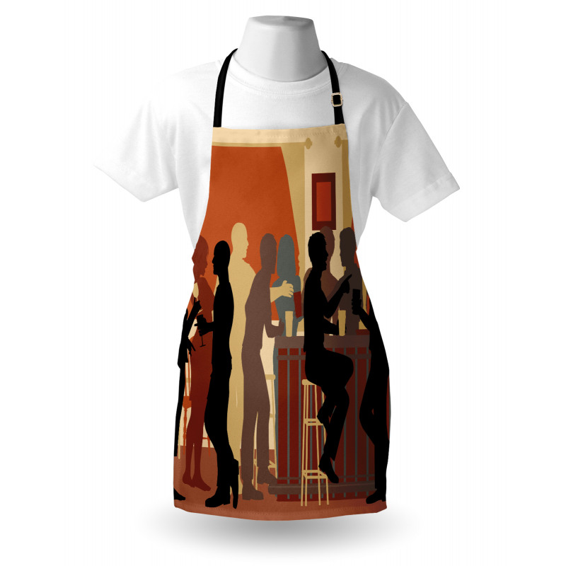 Night out with Friends Theme Apron