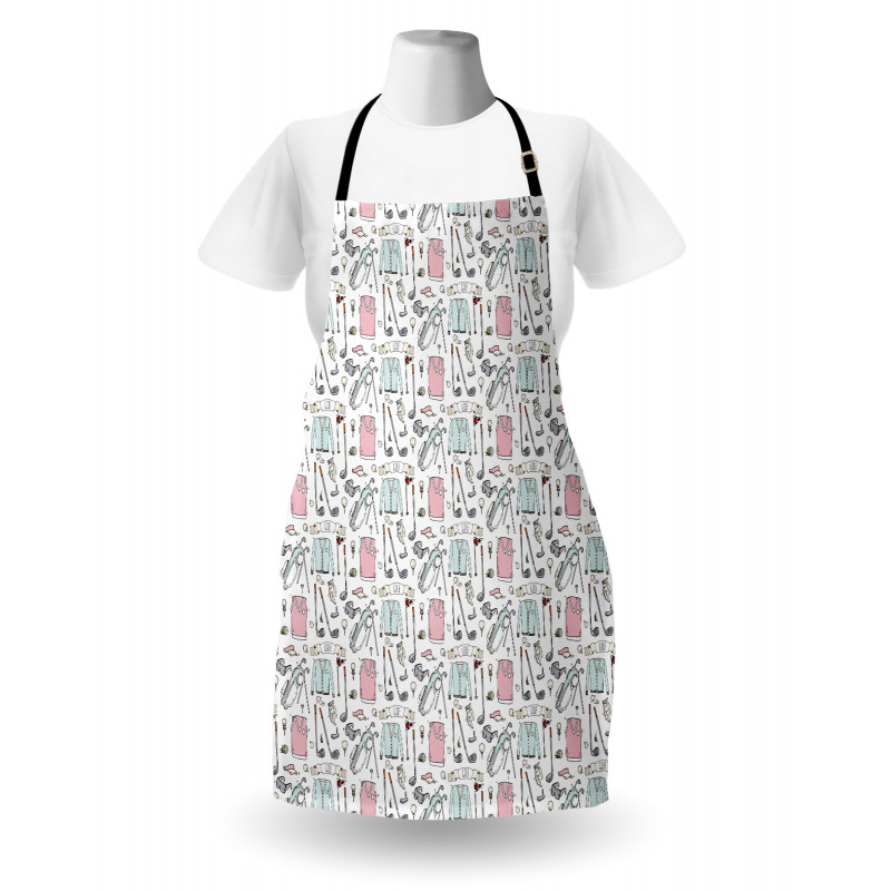 Doodle Golf Polo Shirt Apron