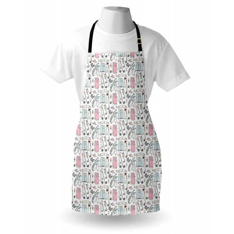 Doodle Golf Polo Shirt Apron