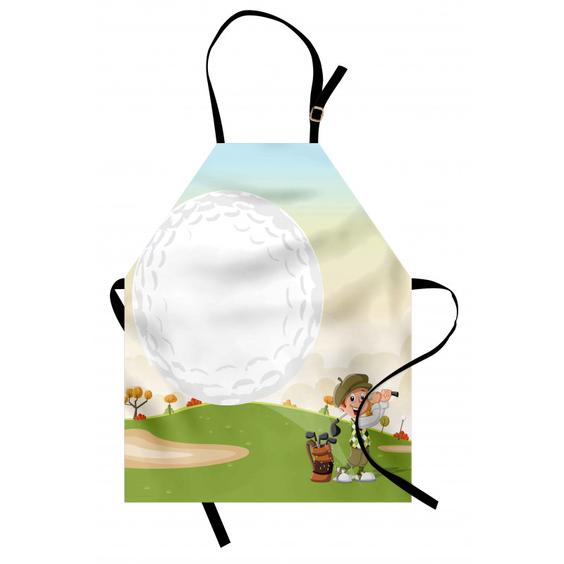 Little Boy Hitting the Ball Apron