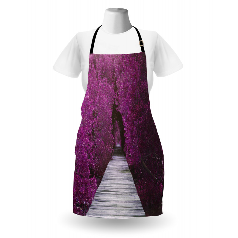 Spring Landscape  Floral Apron