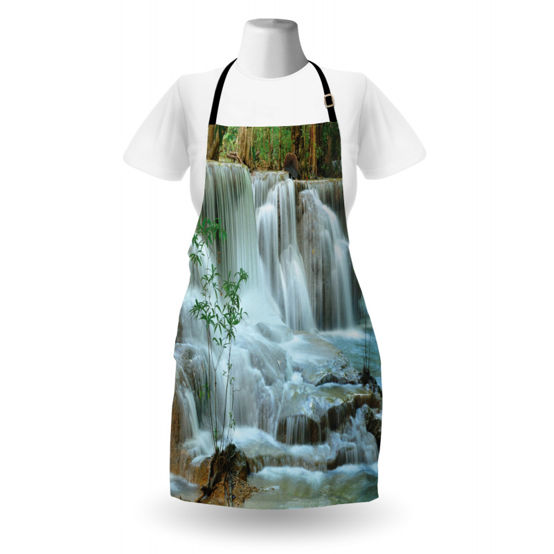 Waterfall Jungle Stream Tree Apron