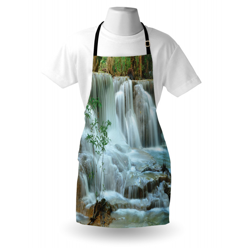 Waterfall Jungle Stream Tree Apron