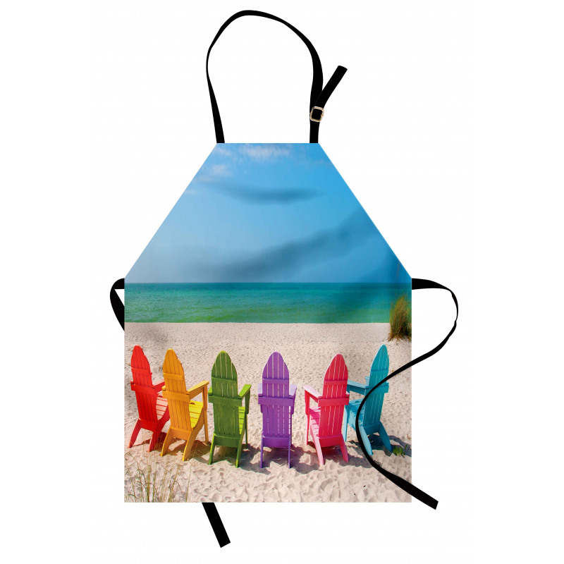 Colorful Wooden Deckchairs Apron
