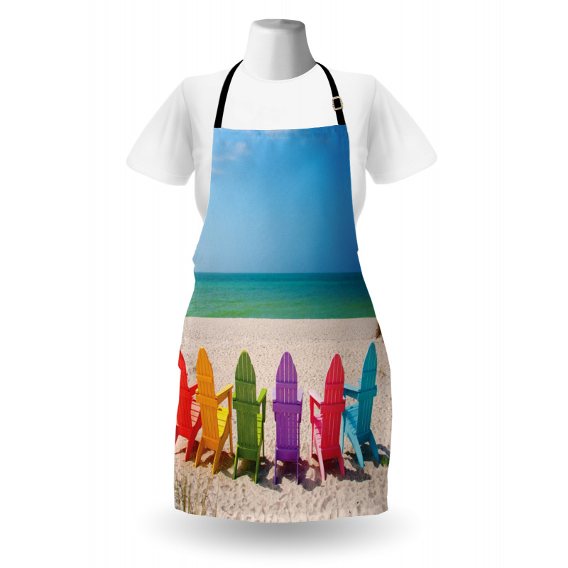 Colorful Wooden Deckchairs Apron