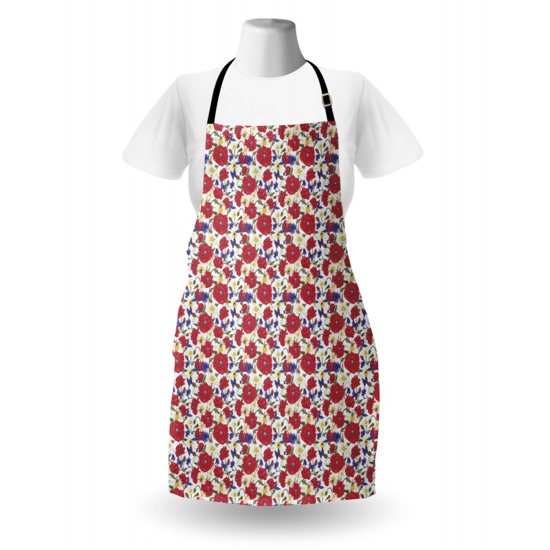 Summer Season Bees Flowers Apron