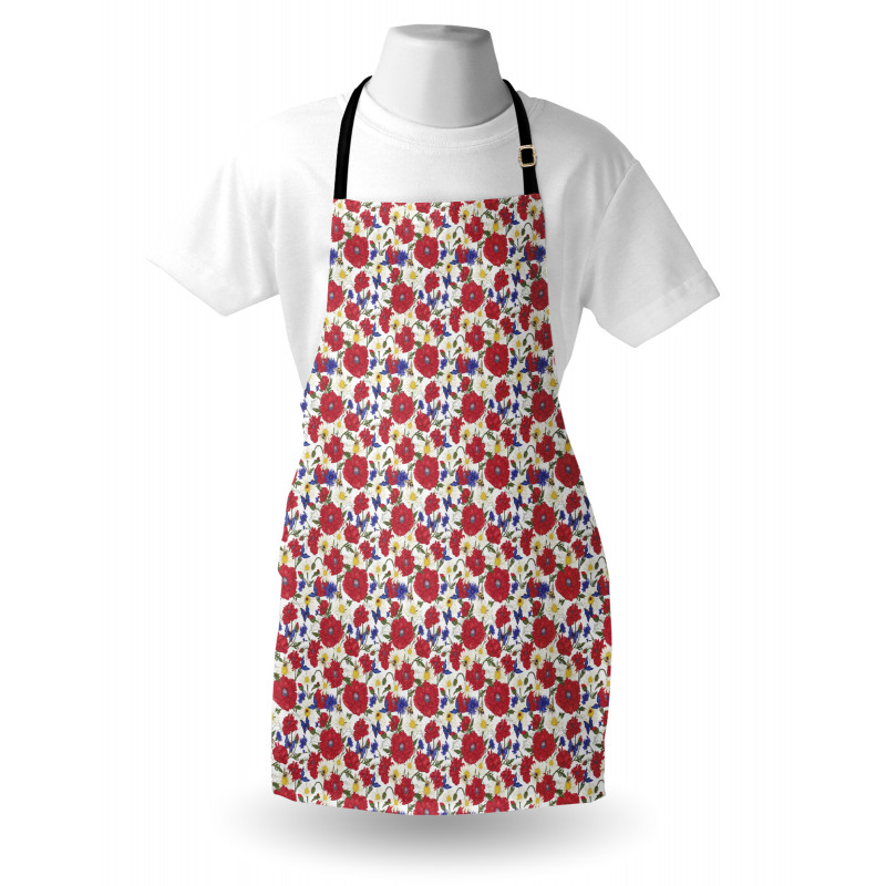 Summer Season Bees Flowers Apron