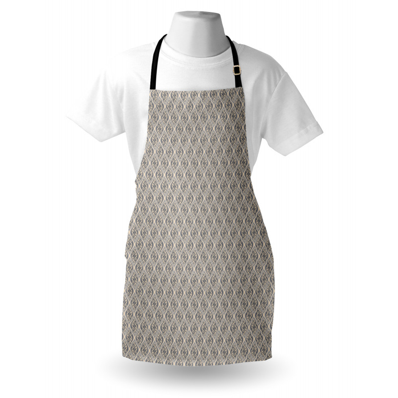 Swirls and Curlicues Damask Apron
