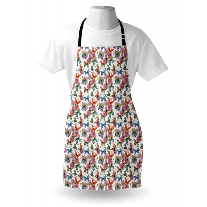 Retro Swallowtail Wings Apron