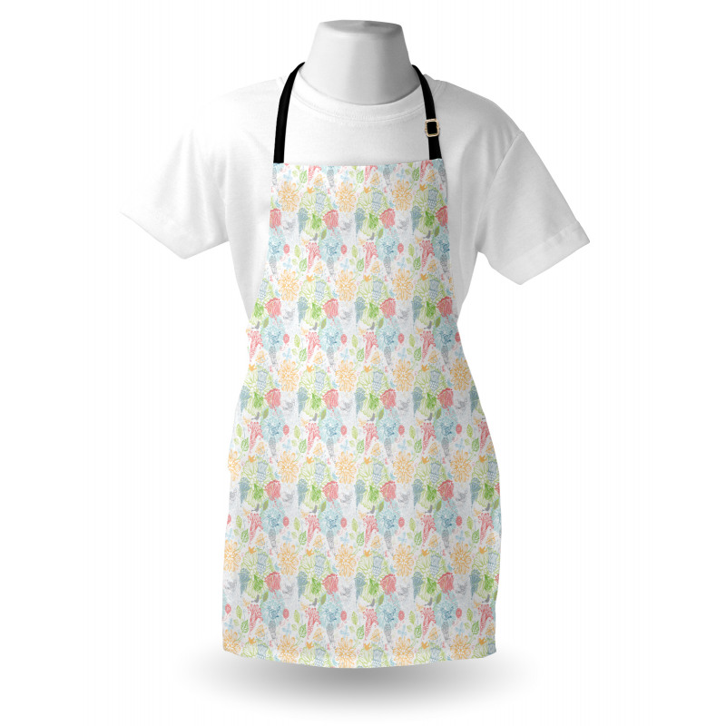 Birds and Flower Composition Apron