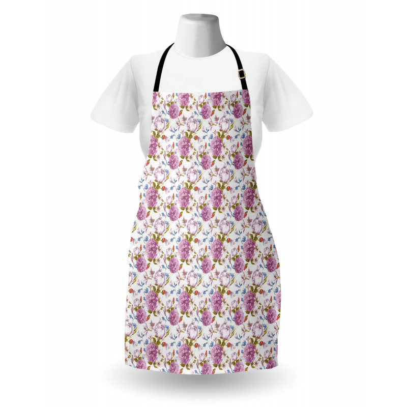 Retro Nature in Pastel Tones Apron