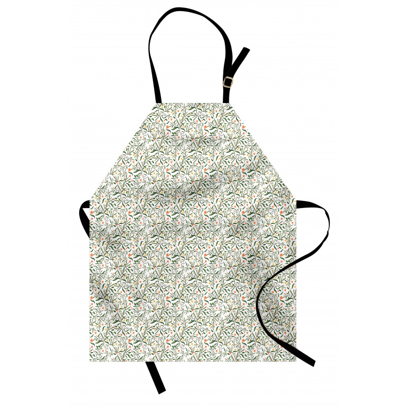 Watercolor Spring Garden Apron