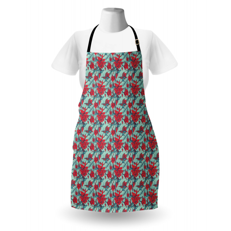 Animals and Flower Branches Apron