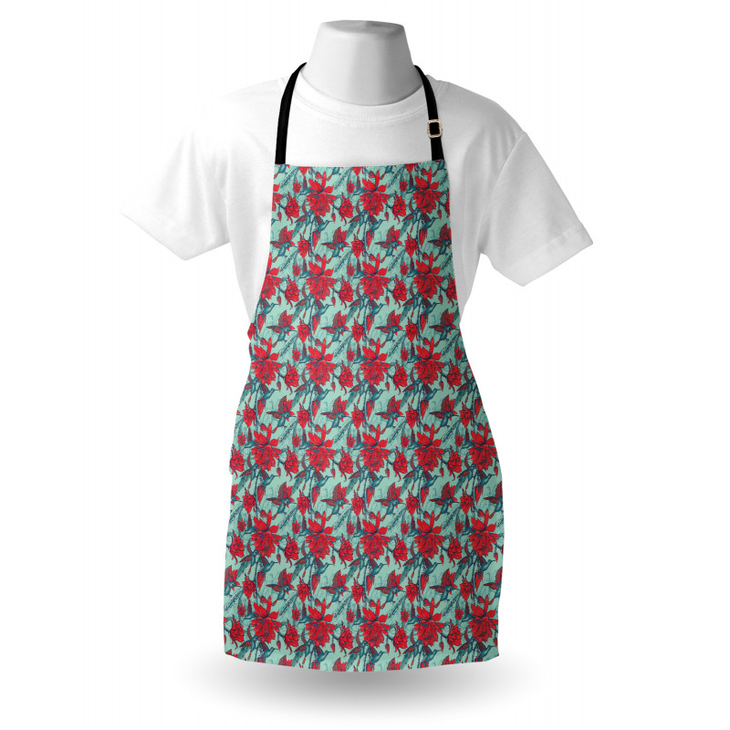 Animals and Flower Branches Apron