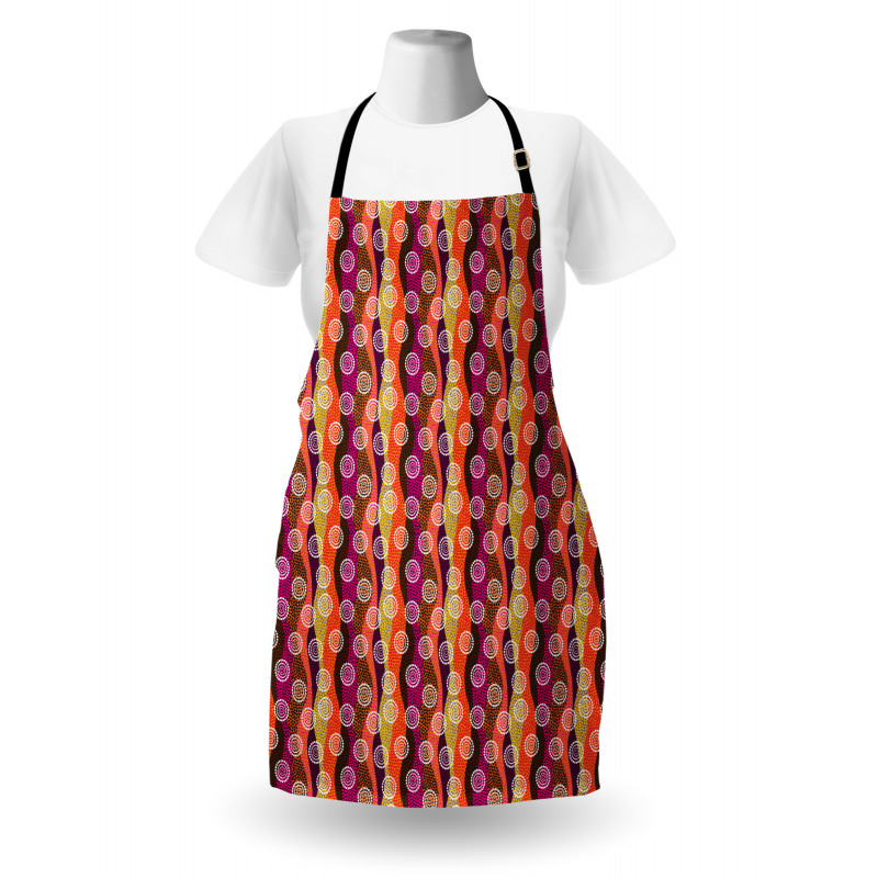 Colorful Circles and Dots Apron